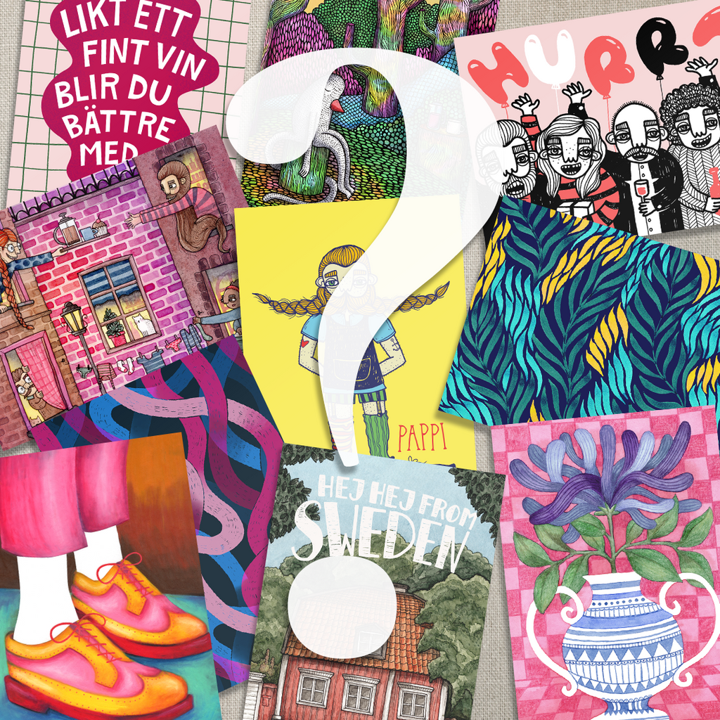 Vykort, 10-pack! (mystery pack)