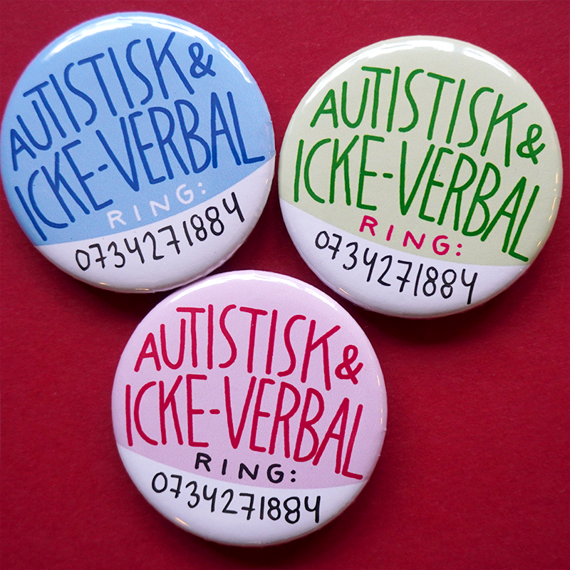 Knapp - Autistisk & icke-verbal, RING