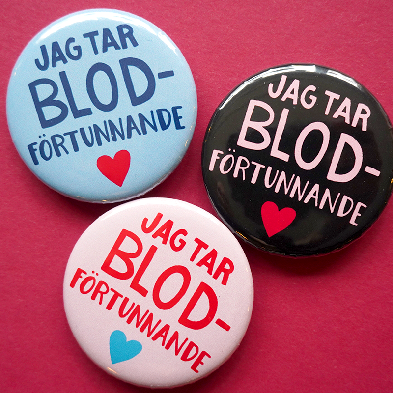 Knapp - Jag tar blodförtunnande