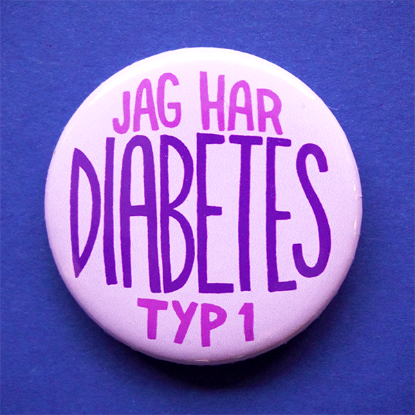 Knapp - Jag har diabetes Typ 1