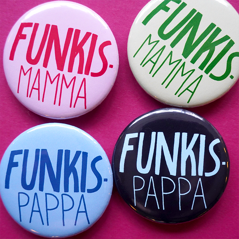 Knapp - Funkismamma / funkispappa