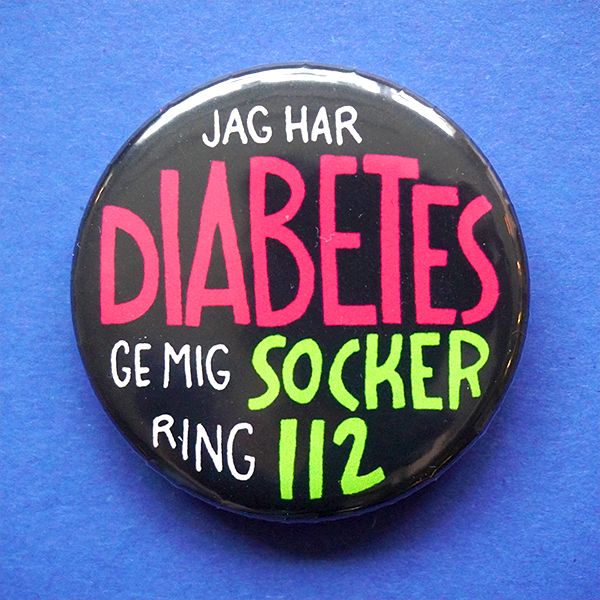 Knapp - Jag har diabetes, ge mig socker