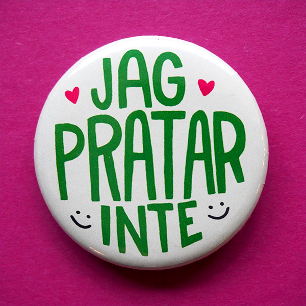 Knapp - Jag pratar inte