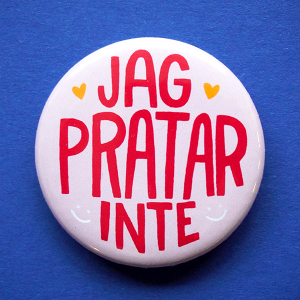 Knapp - Jag pratar inte