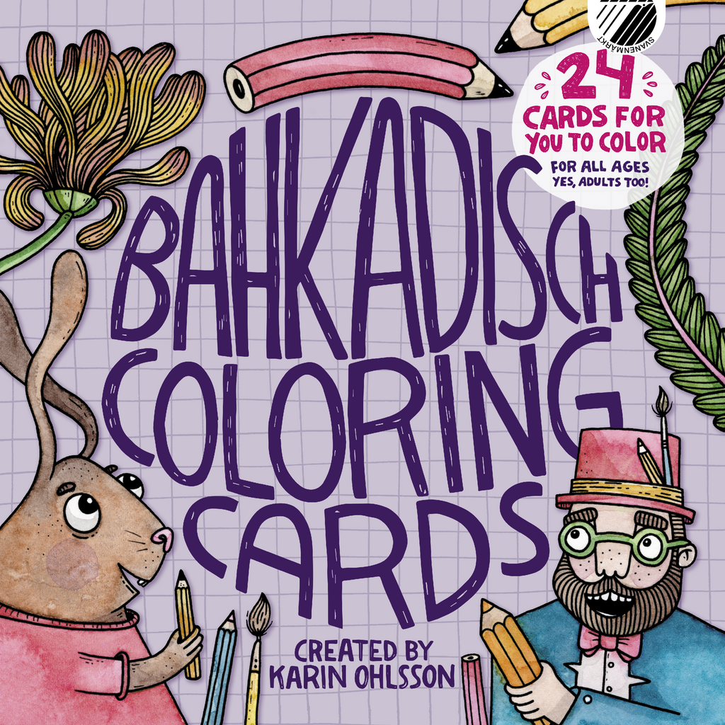BahKadisch Coloring Cards PURPLE