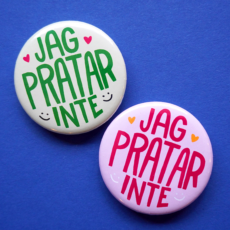 Knapp - Jag pratar inte