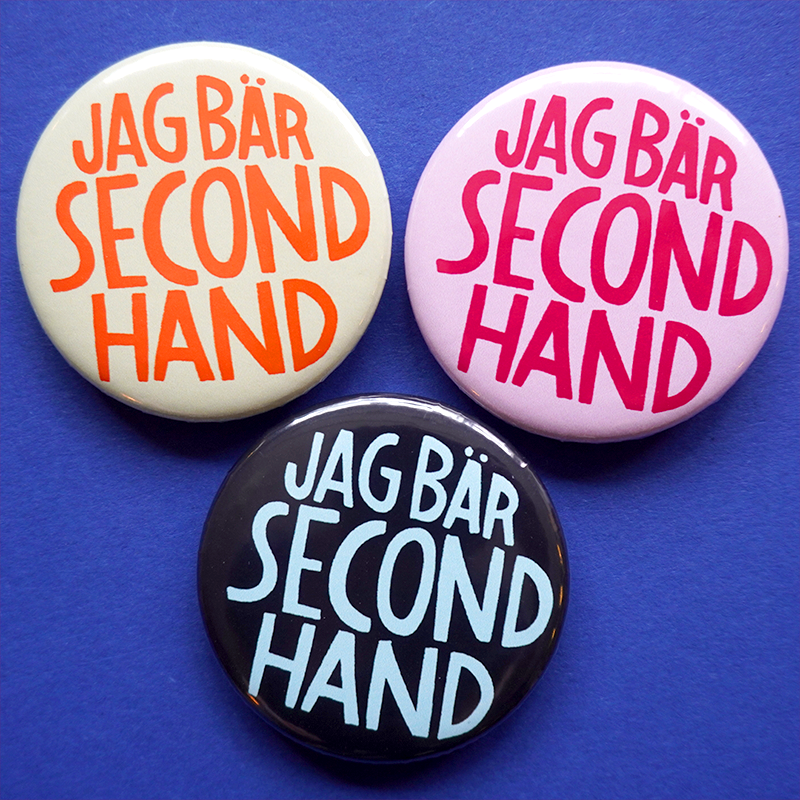 Knapp - Jag bär second hand