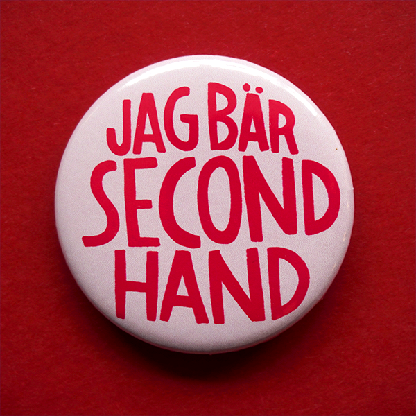 Knapp - Jag bär second hand