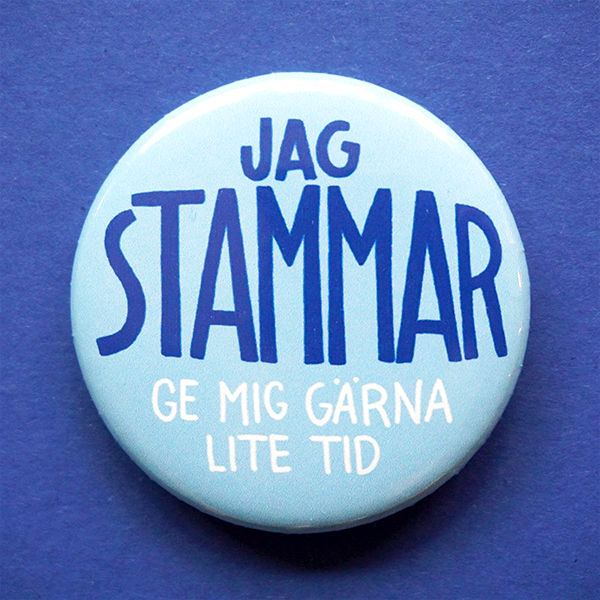 Knapp - Jag stammar, ge mig gärna lite tid