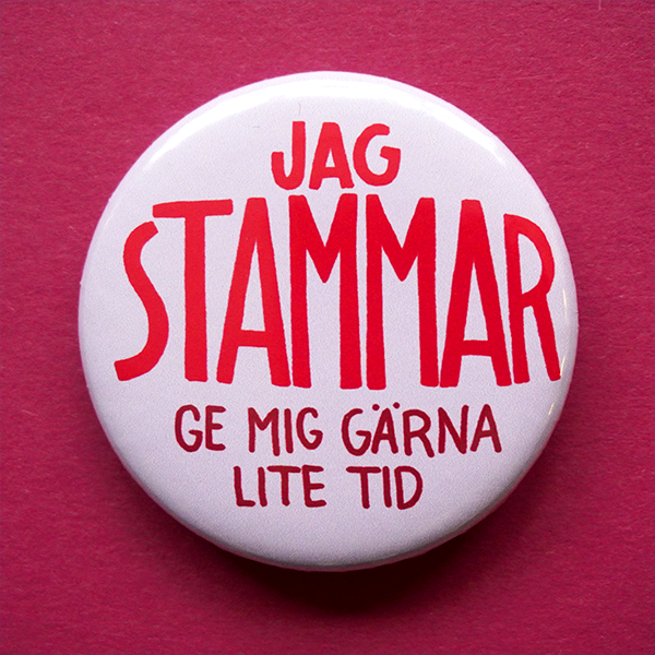 Knapp - Jag stammar, ge mig gärna lite tid