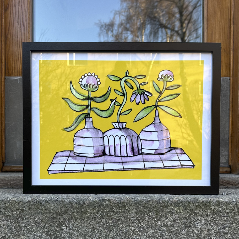 Fine art print - Triss i blomma, 30x40