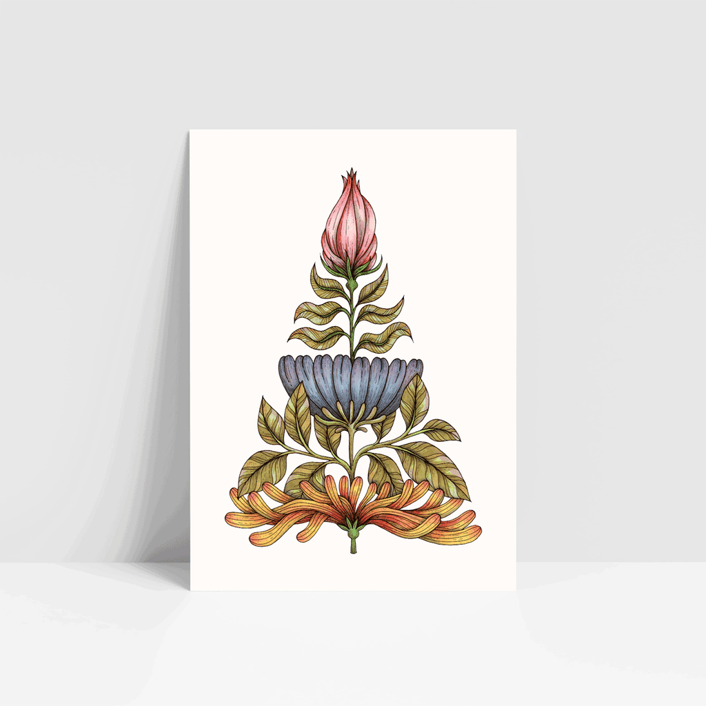 Fine art print - Blomstergranen, A4