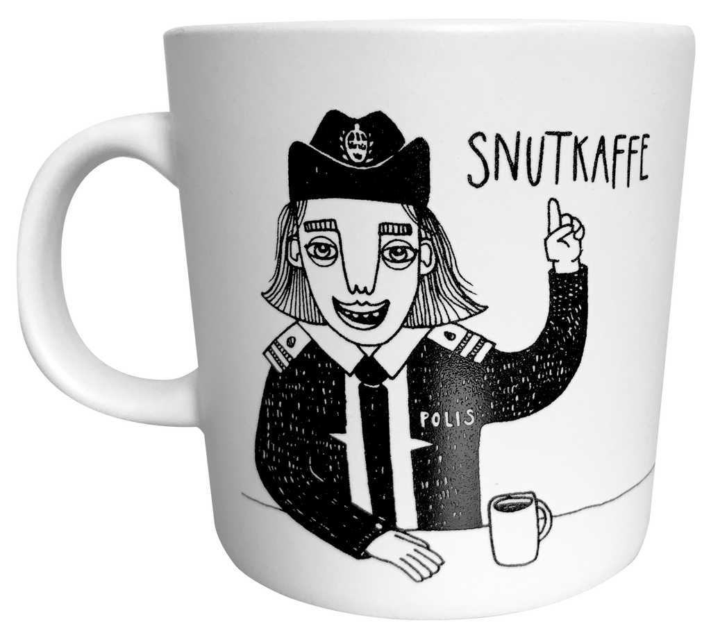Swedish police mug from Bahkadisch by Karin Ohlsson 
