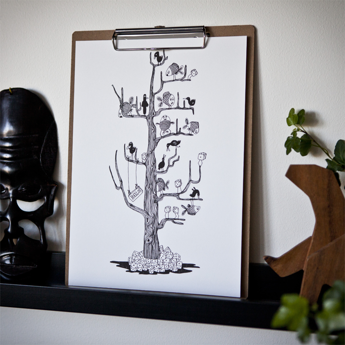 The BahKadisch Tree, print 50x50